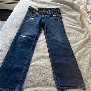 Abercrombie & Fitch Dark Blue Slim Jeans 14 slim 24” waist 27” inseam Nice!